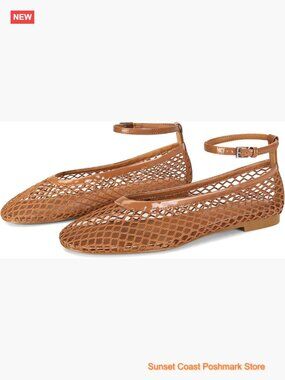 Mesh Ballet Flats Round Toe Buckle Strap Mary Jane Comfy Casual